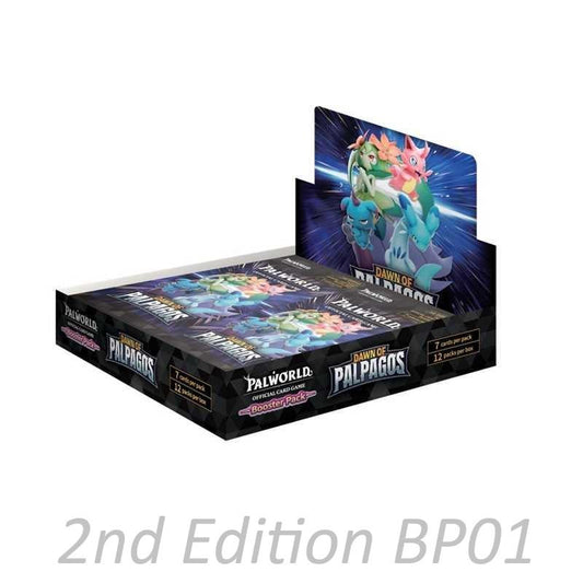Palworld OCG - boite de 12 Boosters - Dawn of Palpagos - 2nd Edition EN